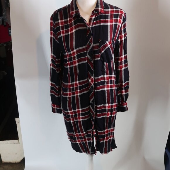 BLL NYC Women's Plaid Dress/Long Tunic Top Size Small - Picture 3 of 7